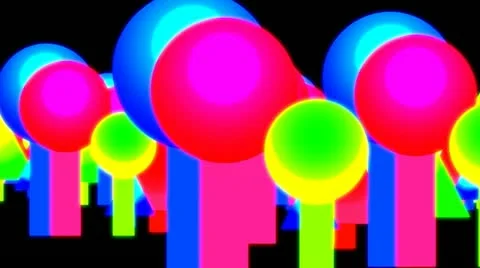 Neontrees Stock Footage 10816086