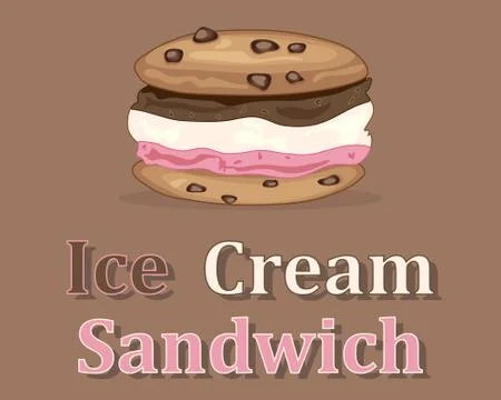 Neopolitan sandwich Stock Illustration