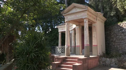 A neopompeian small temple Stock Footage 56806705
