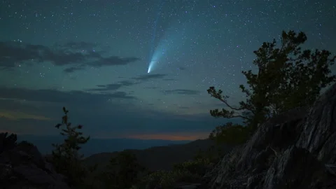 Neowise Comet Timelapse 8K Stock-Footage 136671458