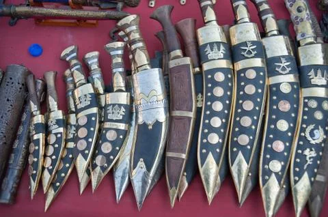 Nepal broadsword. Foto stock