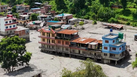 Nepal-China floods Stock Footage 344031535