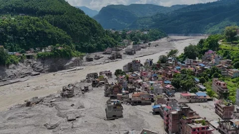 Nepal-China floods Stock Footage 344032103