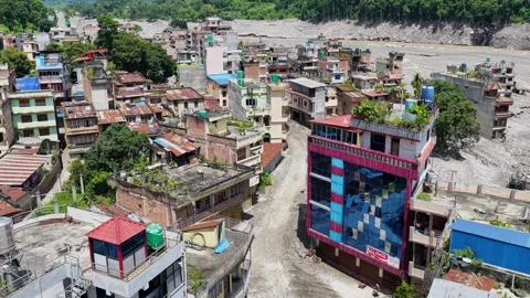 Nepal-China floods Stock Footage 344032205