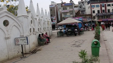 Nepal city streets Stock Footage 74507348