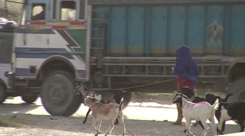 Nepal Countryside road 動画素材 45883636