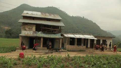 Nepal Countryside WS 2 스톡 동영상 8680798