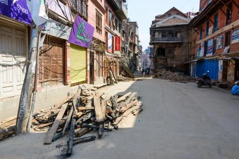 Nepal earthquakes Stock-Fotos