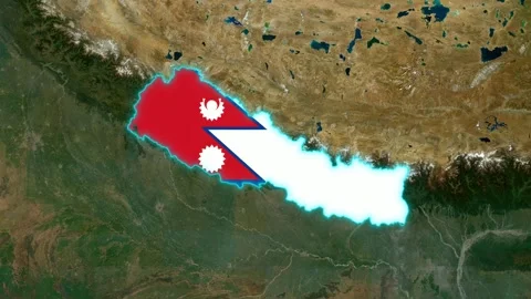 Nepal Flag Stock-Footage 307223048