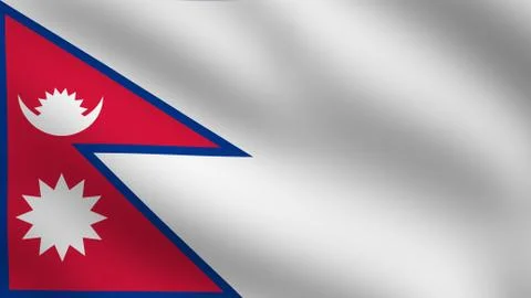 Nepal flag Stock Illustration