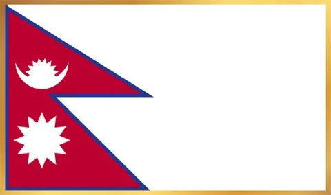 Nepal Flag Illustration Stock Illustration