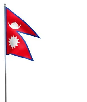 Nepal Flag Image Stock Illustration
