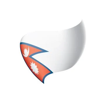 Nepal flag, vector illustration Stock Illustration