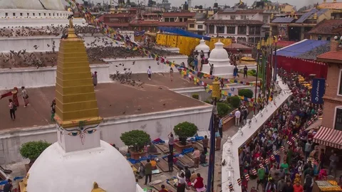 Nepal, Kathmandu, Buddha Day Stock Footage 77003294