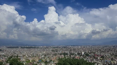 Nepal Kathmandu City cloudscape time lapse 4k Stock-Footage 43502847