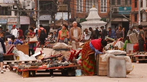 Nepal, Katmandu 스톡 동영상 96119922