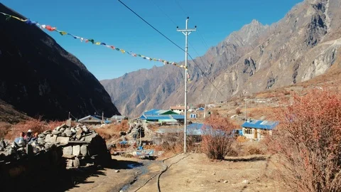 Nepal Langtang valley Stock Footage 99306524