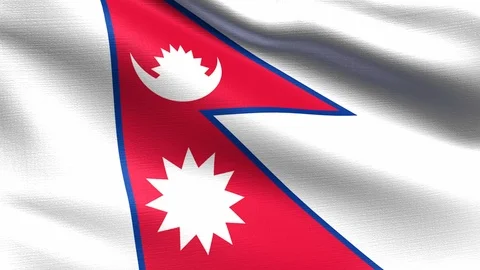 Nepal Looping Flag 4K Stock Footage 108061074