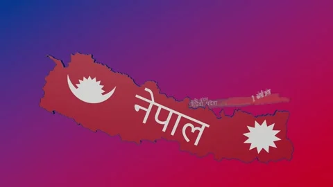 Nepal Map Animation with All Provinces Labeled Stock-Footage 289201784