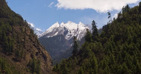Nepal Mountains Forrest Stock Footage 110835498