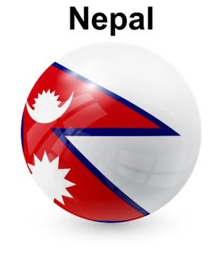 Nepal official state flag Stock Illustration