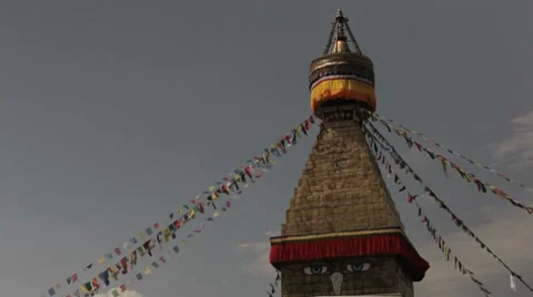 Nepal Temple Tower MS 動画素材 8688748