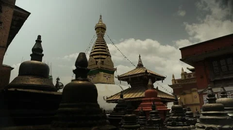 Nepal Temple Tower WS Vidéo 8688763