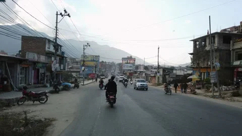 Nepal traffic on the streets Stock Footage 144862852