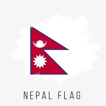 Nepal Vector Flag. Nepal Flag for Independence Day Stock Illustration
