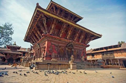 Nepal,changu narayan temple Stock Photos