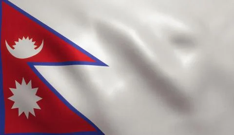 Nepalese Flag Stock Illustration