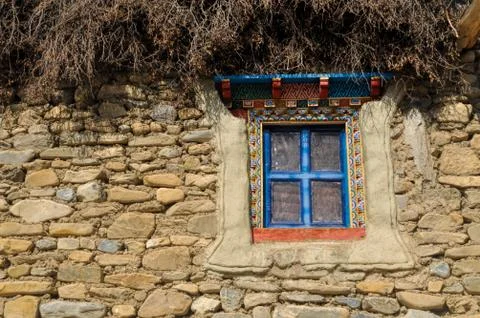 Nepalese window Stock Photos