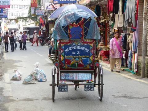 The Nepali Helicopter Stock-Fotos