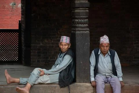 Nepali Men Stockfoto's