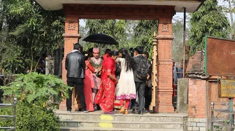 Nepali wedding Stock Footage 58554317