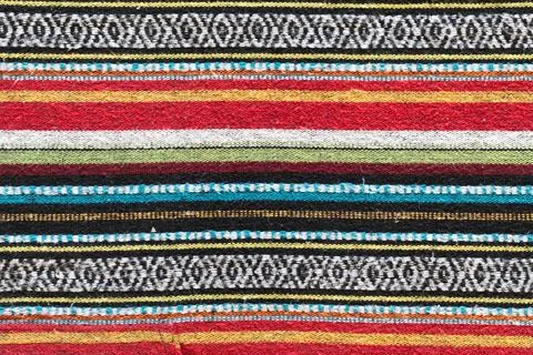 Nepalise style woven material pattern horizontal Stock Photos