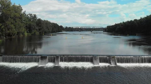 Nepean River Weir Stock Footage 150772416
