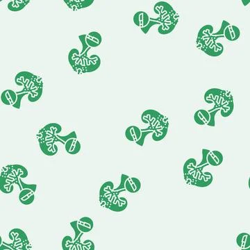 Nephrectomy urology glyph seamless pattern Stock Illustration