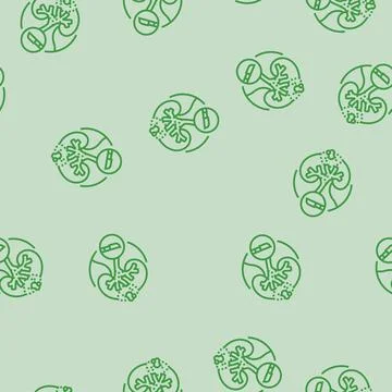 Nephrectomy urology line seamless pattern 스톡 일러스트