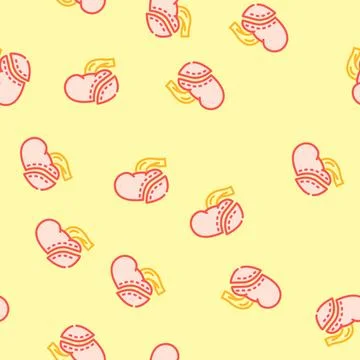Nephrectomy urology vector seamless pattern 스톡 일러스트