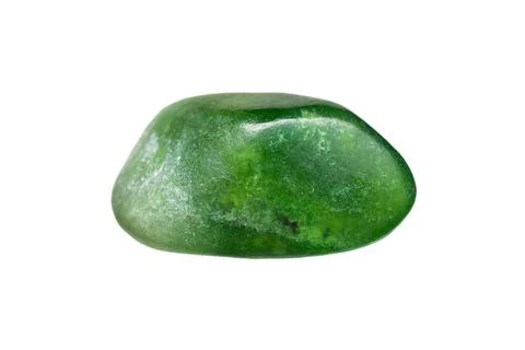 Nephrite jade on white background Stock Photos