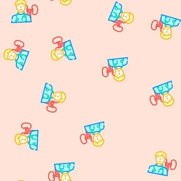 Nephrologist urology vector seamless pattern 스톡 일러스트