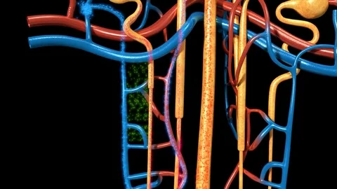 Nephron Functioning 動画素材 70431829