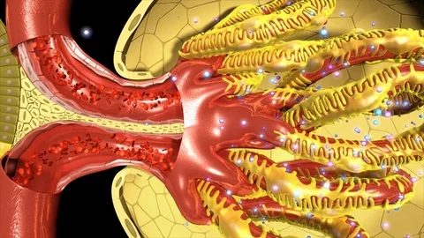 Nephron Functioning Stock Footage 70433173