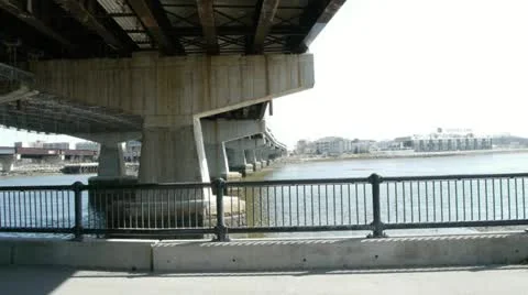 Neponset River Bridge Stock-Footage 10837034
