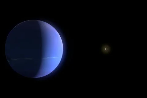 Neptun and sun Stock Illustration