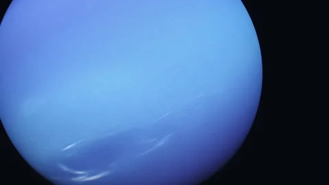 Neptune blue planet Exploration in space and distant Sun Stock-Footage 240427633
