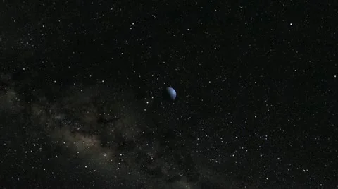 Neptune Flyby Video stock 21852866