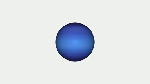 Neptune icon animated video Stock Footage 295031827