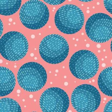 Neptune planet abstract seamless space pattern background with planets. Solar Illustrazione stock